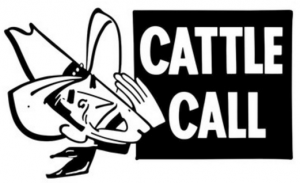 Cattle Call Logo With Cowboy
