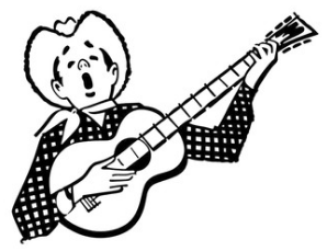 Singing Cowboy Cartoon