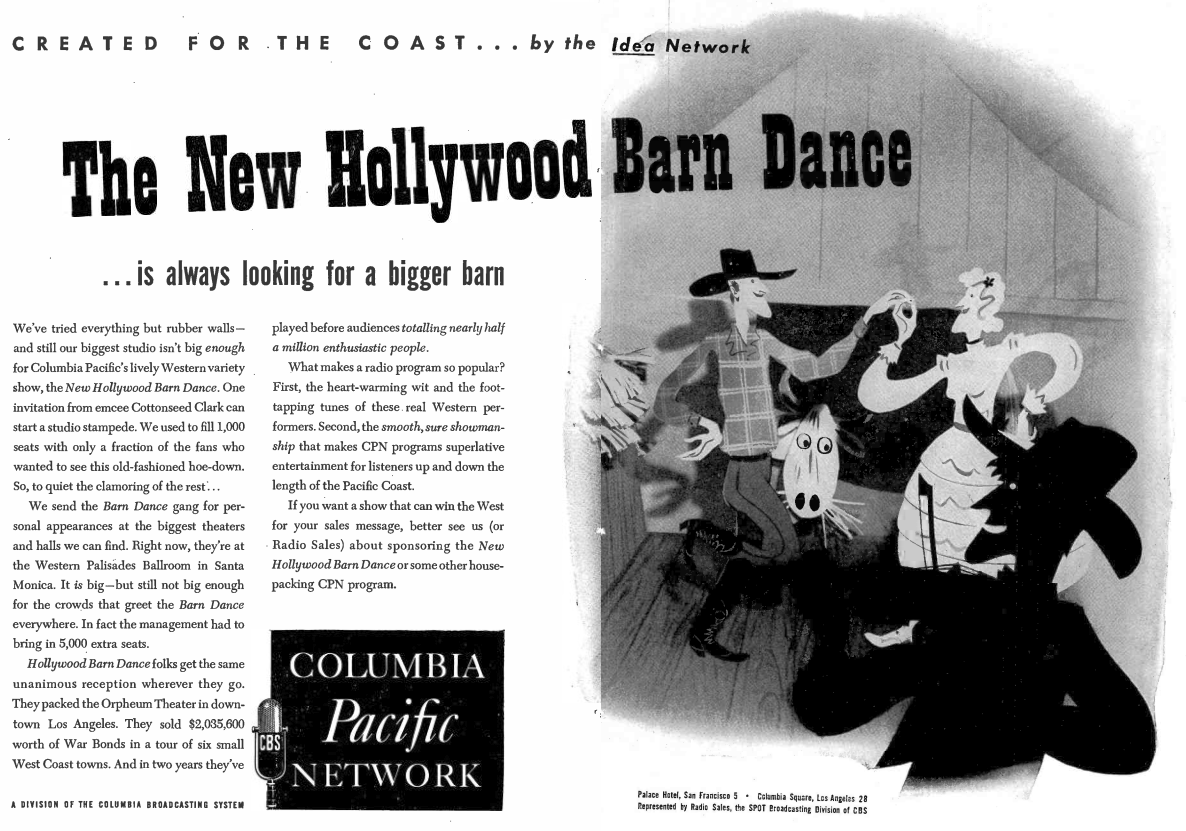 Hollywood Barn Dance (Print Ad)
