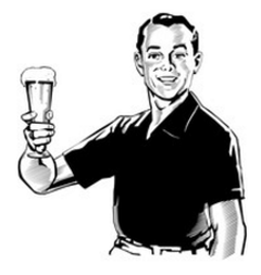 Cheers With A Beer! (Cartoon)