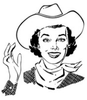 Lady Wearing Cowboy Hat