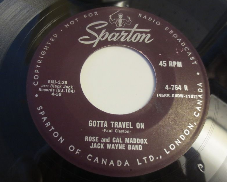 Gotta Travel On - Rose and Cal Maddox (Record Label)